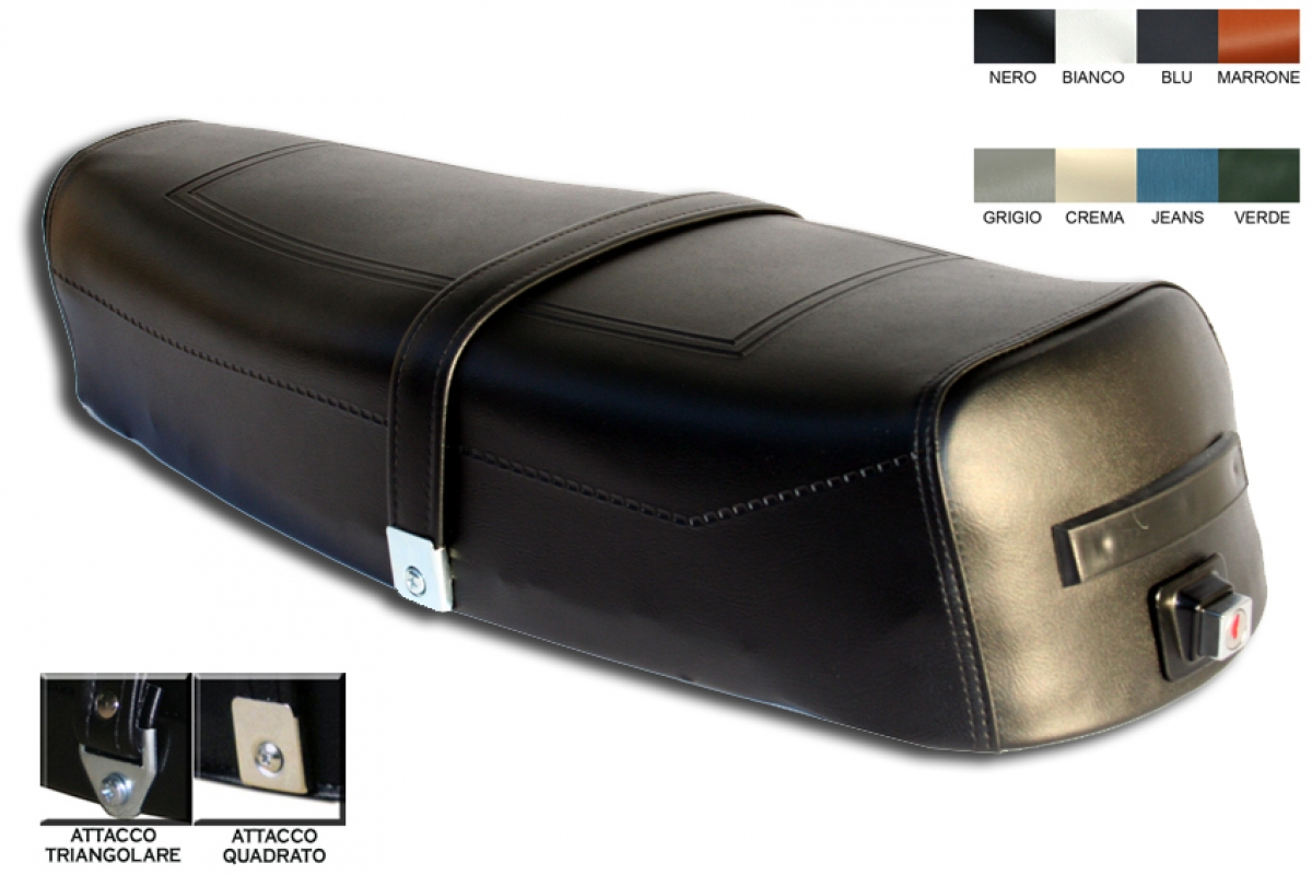 Sella Nera Per Vespa PX 125/150/200 Arcobaleno | Ricambio Originale - Foto 8