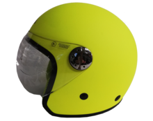 Casco jet bambino DF4 GIALLO FLUO OPACO