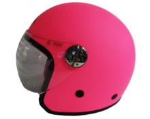 Casco jet bambino DF4 FUCSIA FLUO